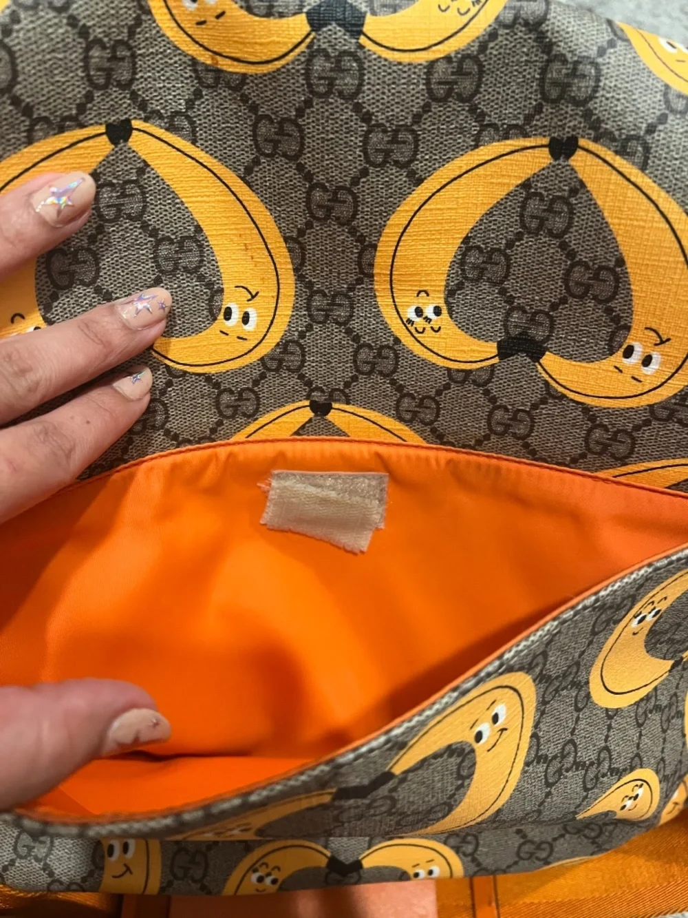 Gucci xNina Dzyvulska GG Supreme Banana Diaper Bag